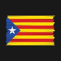 vector de bandera de cataluña