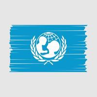 unicef bandera vector