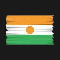 vector de bandera de niger