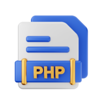 3d file PHP format icon png