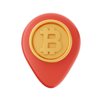 3d Bitcoin Kryptowährung Symbol Illustration png