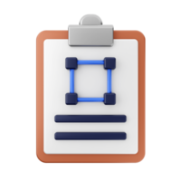 3d file report icon illustration png