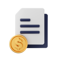 3d money coin dollar icon illustration png