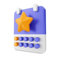 3d calendar icon illustration png