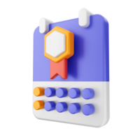 3d calendar icon illustration png