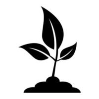 plant vector icon. sprout illustration sign collection. design illustration on white background.