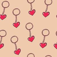 Keychain vector cartoon seamless pattern background for wallpaper, wrapping, packing, and backdrop