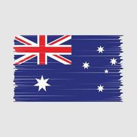 vector de pincel de bandera de australia