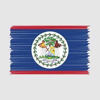 Belize Flag Brush Vector