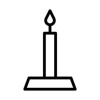 candle icon outline style easter illustration vector element and symbol perfect.