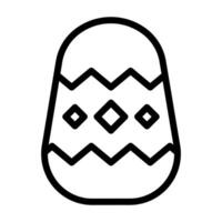 egg icon outline style easter illustration vector element and symbol perfect.