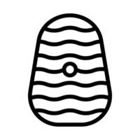 egg icon outline style easter illustration vector element and symbol perfect.