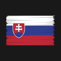 Slovakia Flag Brush Vector