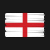 England Flag Brush Vector