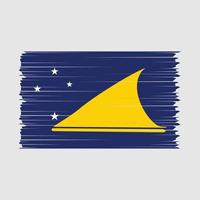 Tokelau Flag Brush Vector