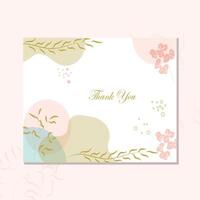 Thank You Card Design vector