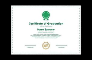 template certificate in vector