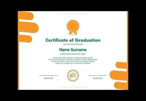 template certificate in vector