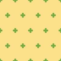 Seamless Four Leaf Clover Pattern Swatch vector
