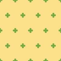 Seamless Four Leaf Clover Pattern Swatch vector