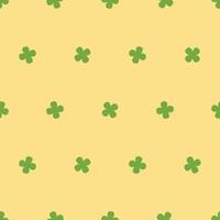 Seamless Four Leaf Clover Pattern Swatch vector