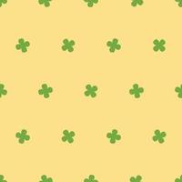 Seamless Four Leaf Clover Pattern Swatch vector