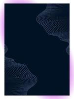 Abstract dynamic wavy line dotted texture ,Dark blue background with copy space. Modern futuristic simple dots pattern. Vector illustration