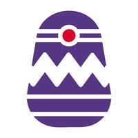 egg icon solid red purple style easter illustration vector element and symbol perfect.