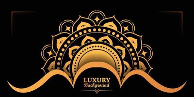 Black and gold poster luxury background vector