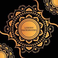 Black and gold poster luxury background vector