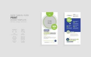 Dl flyer for cleaning Industry companies vector