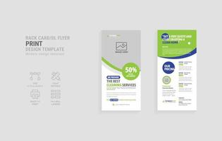 Dl flyer for cleaning Industry business flyer vector