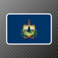 Vermont state flag. Vector illustration.