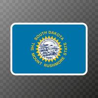 South Dakota state flag. Vector illustration.