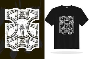 Modern t shirt design vector template with random graphics