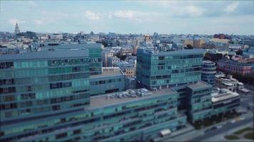antenne panoramisch visie van de centrum van Moskou video