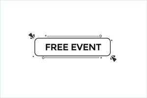 free event vectors.sign label bubble speech free event vector
