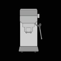 Coffee maker hand drawing vector, Coffee maker drawn in a sketch style,Coffee maker practice template outline, vector Illustration.