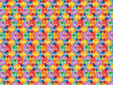 seamless floral pattern's set of collection ornaments. hand drawn abstract botanic leaves background. Endless textile texture used for printing retro fabric pattern design. vector