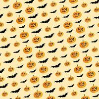 Víspera de Todos los Santos modelo gracioso fondo de pantalla para textil, Víspera de Todos los Santos fiesta antecedentes con y horror diseño. sin costura modelo de Víspera de Todos los Santos con linda calabazas y araña web-halloween vector diseño.