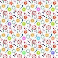 seamless floral pattern's set of collection ornaments. hand drawn abstract botanic leaves background. Endless textile texture used for printing retro fabric pattern design. vector