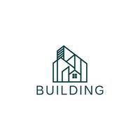 Building logo for construction company, vector