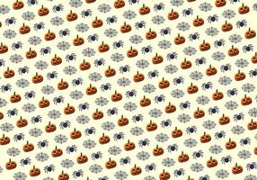 Víspera de Todos los Santos modelo gracioso fondo de pantalla para textil, Víspera de Todos los Santos fiesta antecedentes con y horror diseño. sin costura modelo de Víspera de Todos los Santos con linda calabazas y araña web-halloween vector diseño.