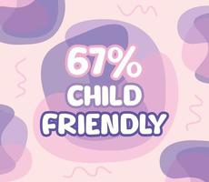 square shape banner vector, illustration of GMO percentage. interesting gradation design with child theme vector