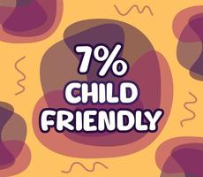 square shape banner vector, illustration of GMO percentage. interesting gradation design with child theme vector