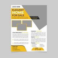 Elegant House Real Estate Flyer Design Template vector