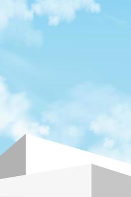 3d Grey Podium Step over Cloud,Blue Sky Background,Vector Background display with White Stage Showcase Mockup,Minimal Design Backdrop for Spring, Summer cosmetic product