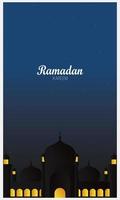 hermosa Ramadán kareem diseño antecedentes - vector