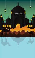 Ramadan Mubarak. Ramadan Kareem. Pattern, traditional oriental design. Islamic background. Mosque background. Arabic. Indian. - Vector