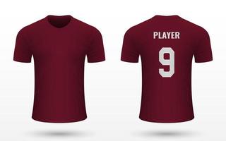 Realistic soccer shirt jersey vector